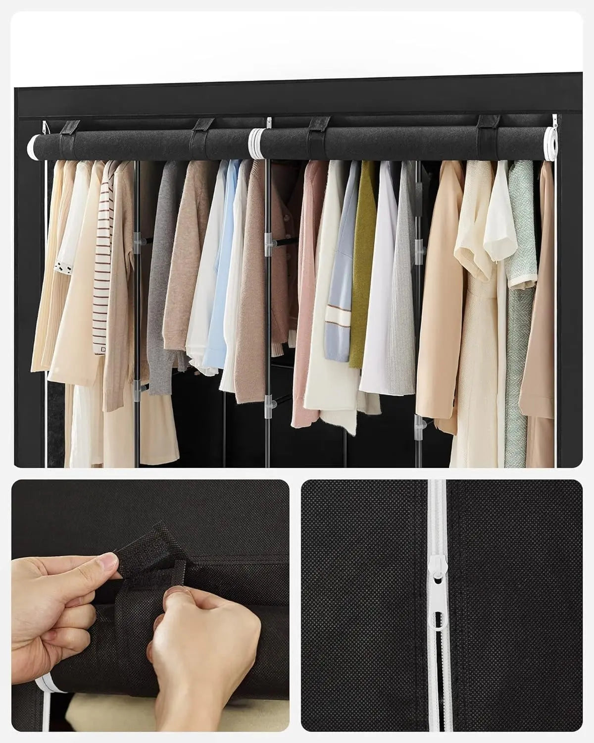 Armario plegable | Organizador de ropa portátil de tela con 10 compartimentos Stockers Supplier