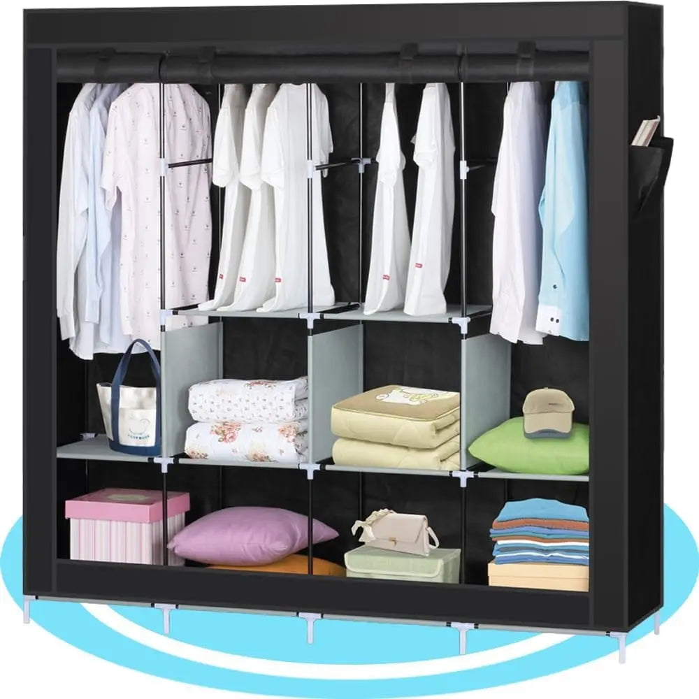 Armario plegable | Organizador de ropa portátil de tela con 10 compartimentos Stockers Supplier