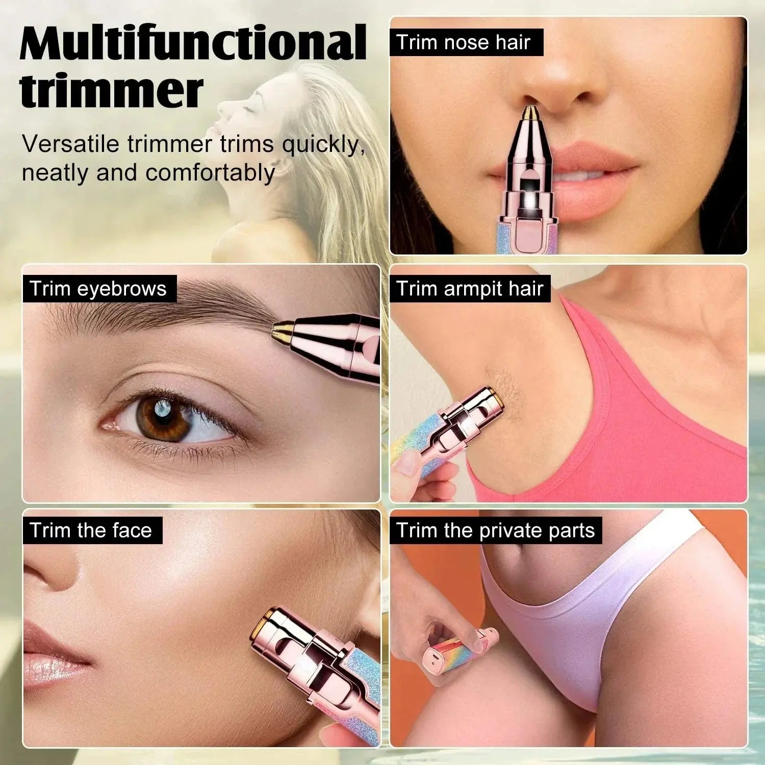 Depiladora facial 2 en 1 | Efecto purpurina Stockers supplier